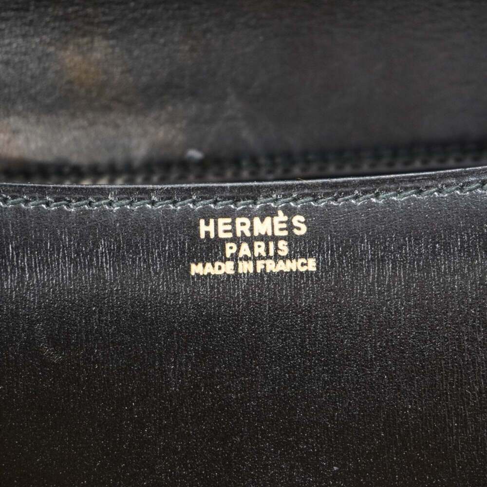 Hermes Constance 23 Shoulder Bag, Box Calf Leather, Black, with "S" stamp, Wo... - Picture 5 of 10